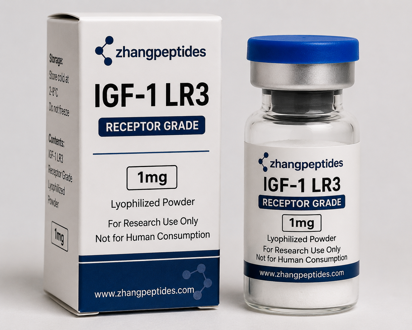 Receptor Grade IGF-1 LR3 (1mg) – Lab-Tested Research Peptide. eceptor Grade IGF-1 LR3 (100mcg)