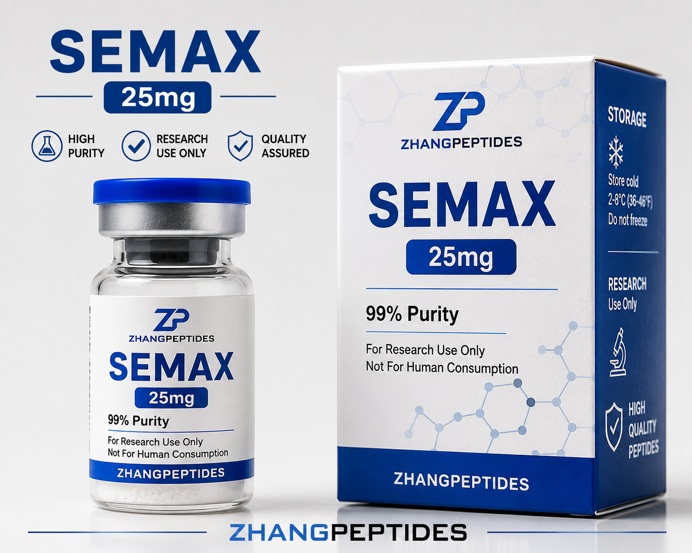 Semax (25mg) – Enhance Cognitive Function and Neuroprotection Naturally Semax 25mg