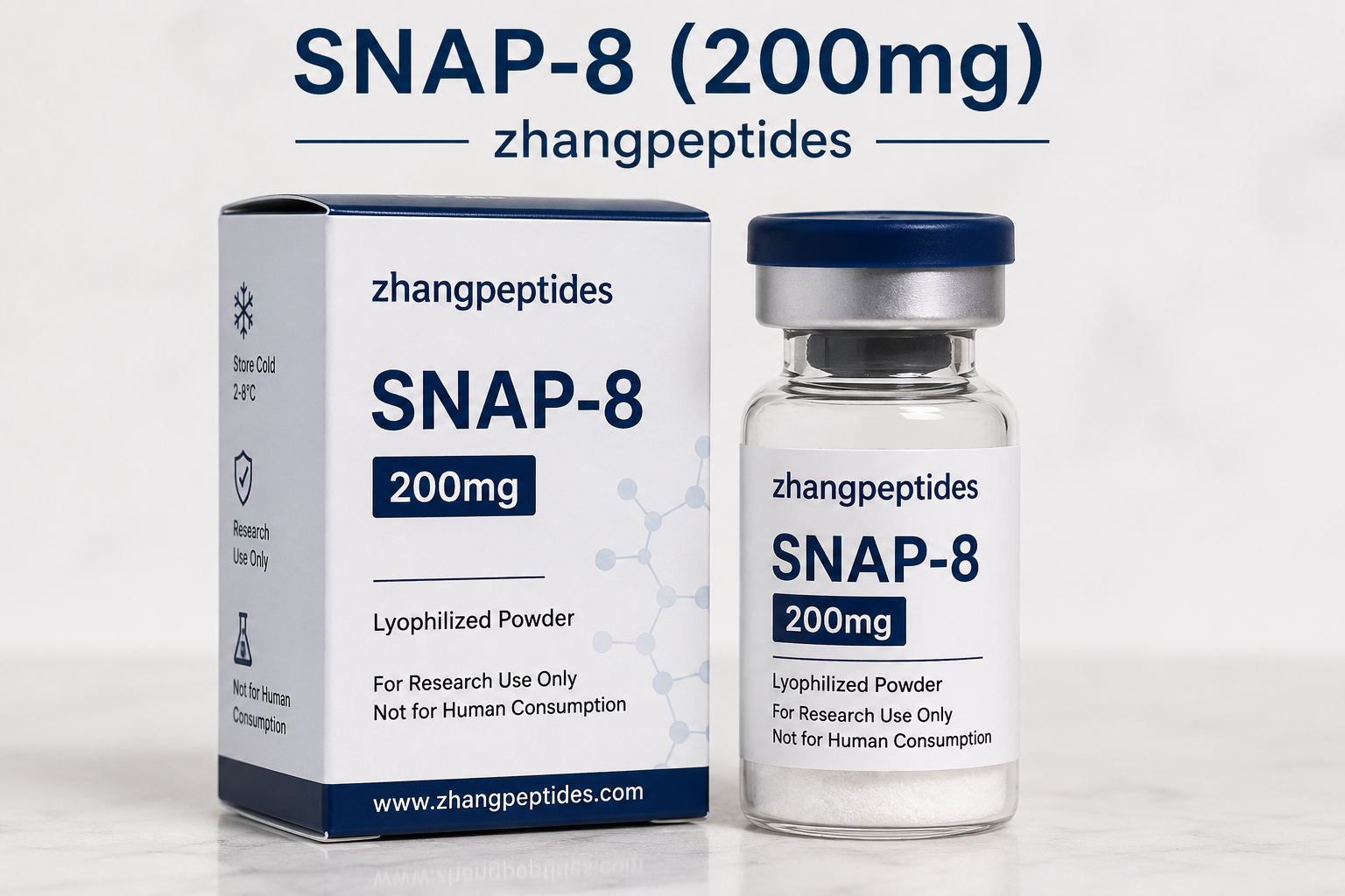 SNAP-8 (200mg) Research Peptide SNAP-8 (200mg) Research Peptide Vial