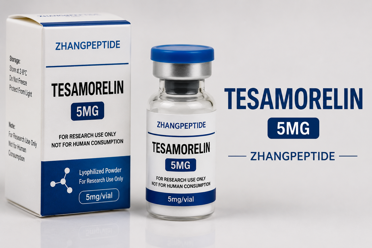 Tesamorelin (5mg) – Premium Peptide for Sale Tesamorelin 5mg peptide vial