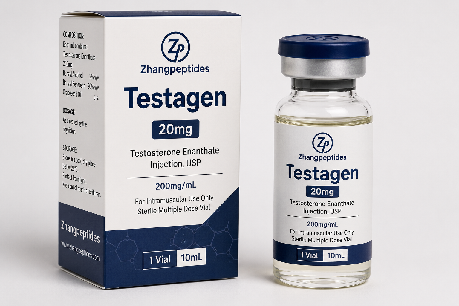 Testagen 20mg Lyophilized Peptide | Research Use Only Testagen 20mg peptide vial